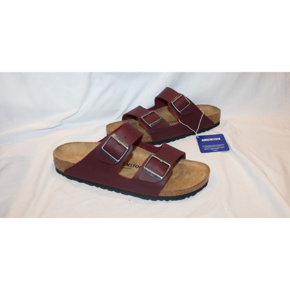 Birkenstock Women's Arizona BS Leather Sandals ZINFANDEL RED EU 38 NARROW